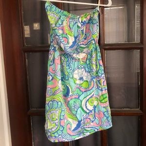 Lilly Pulitzer strapless dress